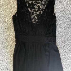 Black Lace Cocktail Or Bridesmaid Dress